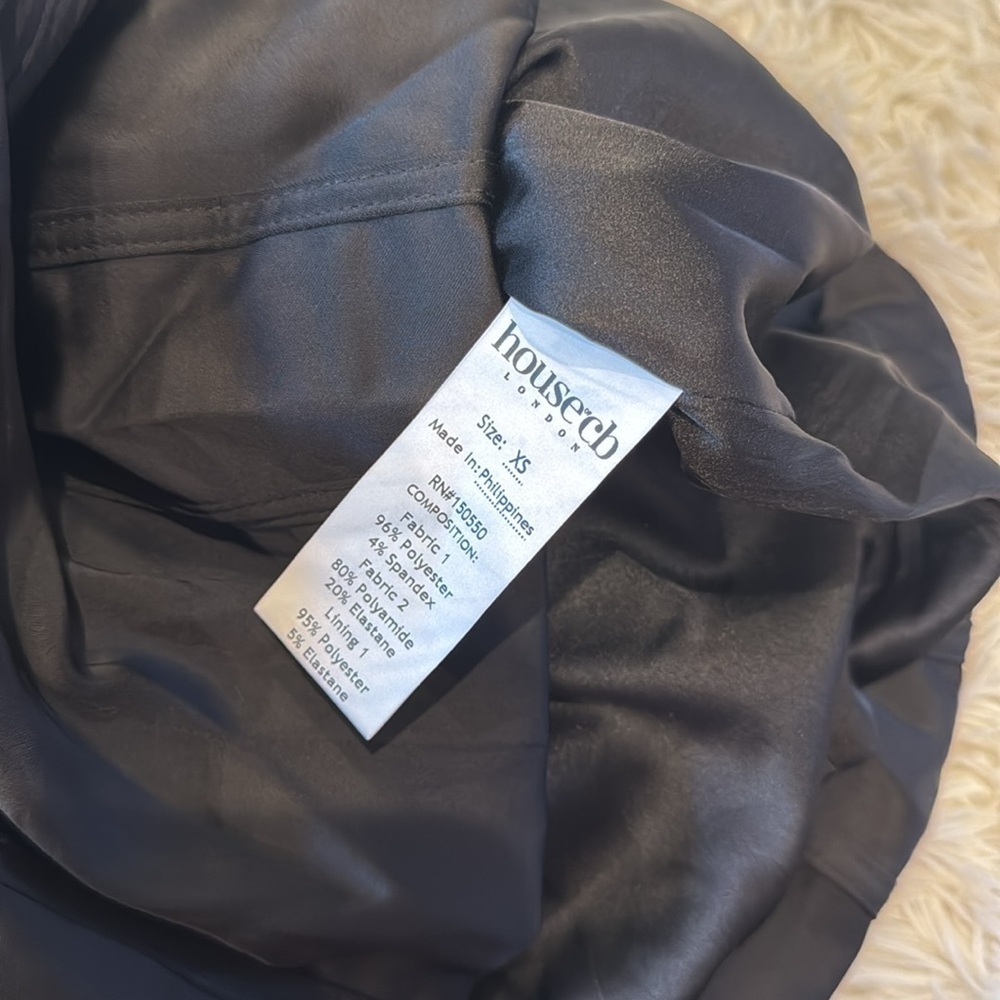 NWOT HOUSE OF CB Anastasia Black Crystallised Corset mini Dress size XS - Picture 6 of 9